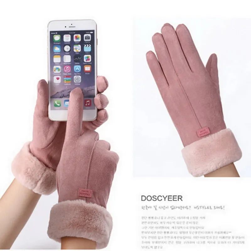 Winter Warm Suede Mittens