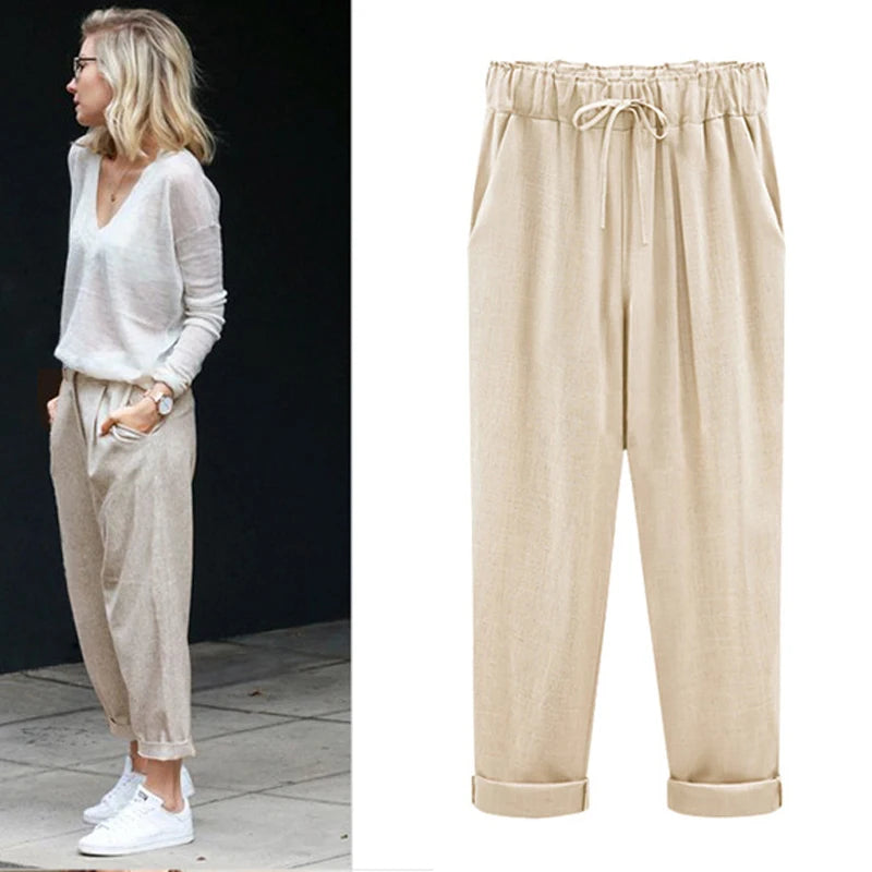 Casual High Waist Pants
