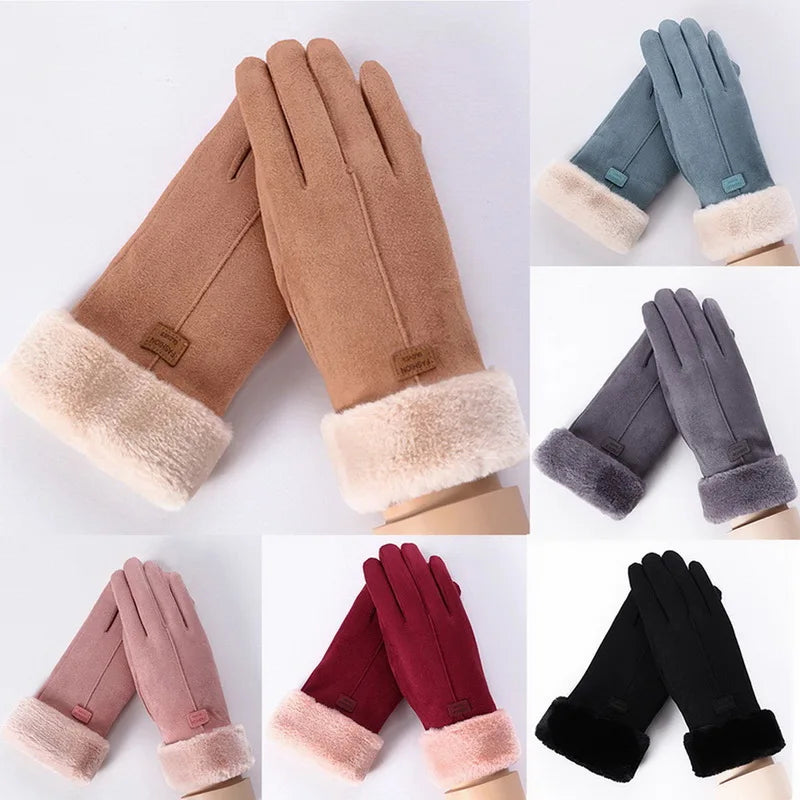 Winter Warm Suede Mittens
