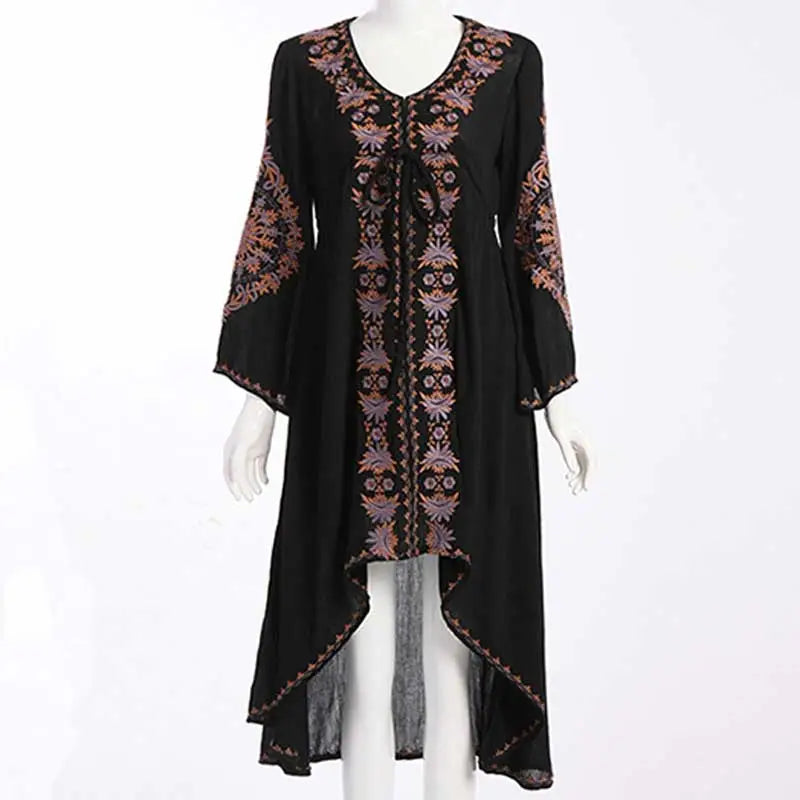 Long V-Neck Dress