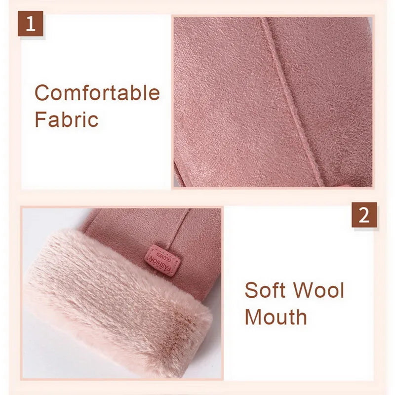 Winter Warm Suede Mittens