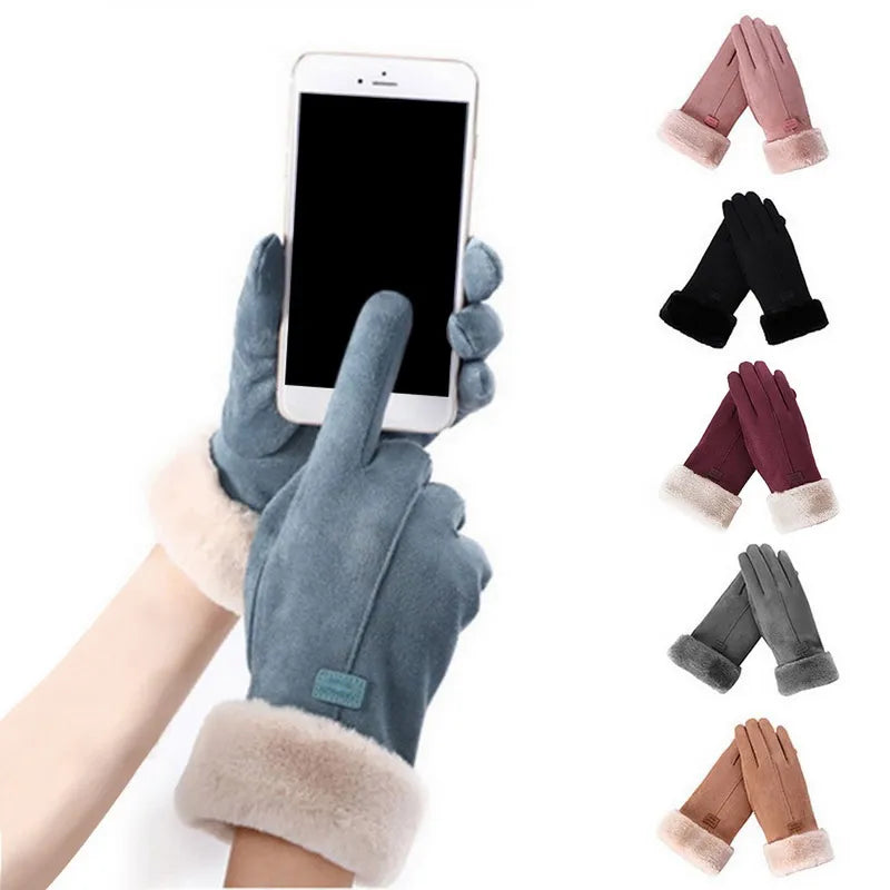 Winter Warm Suede Mittens