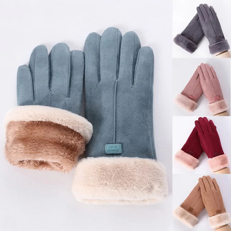 Winter Warm Suede Mittens