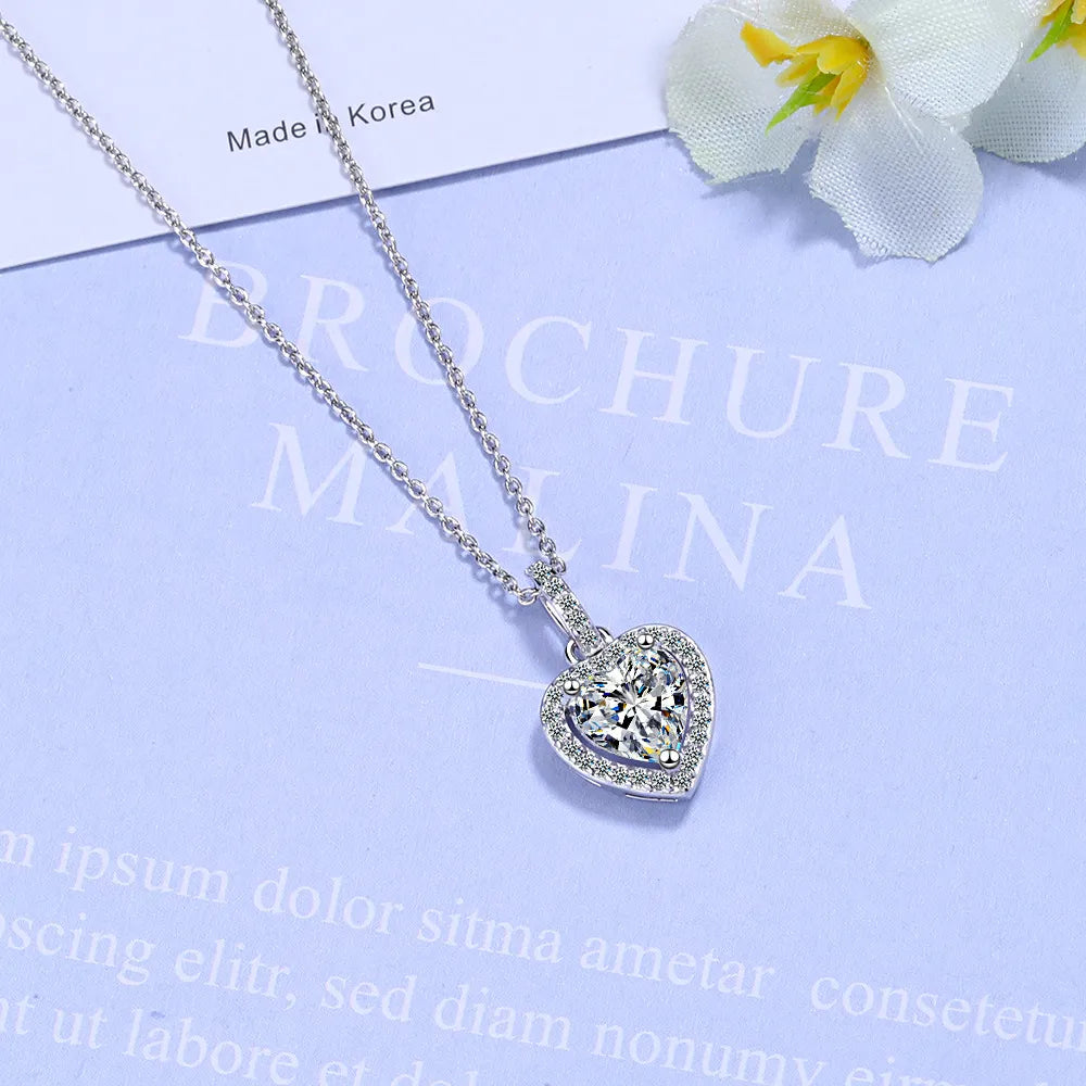 925 Sterling Silver Heart Necklace