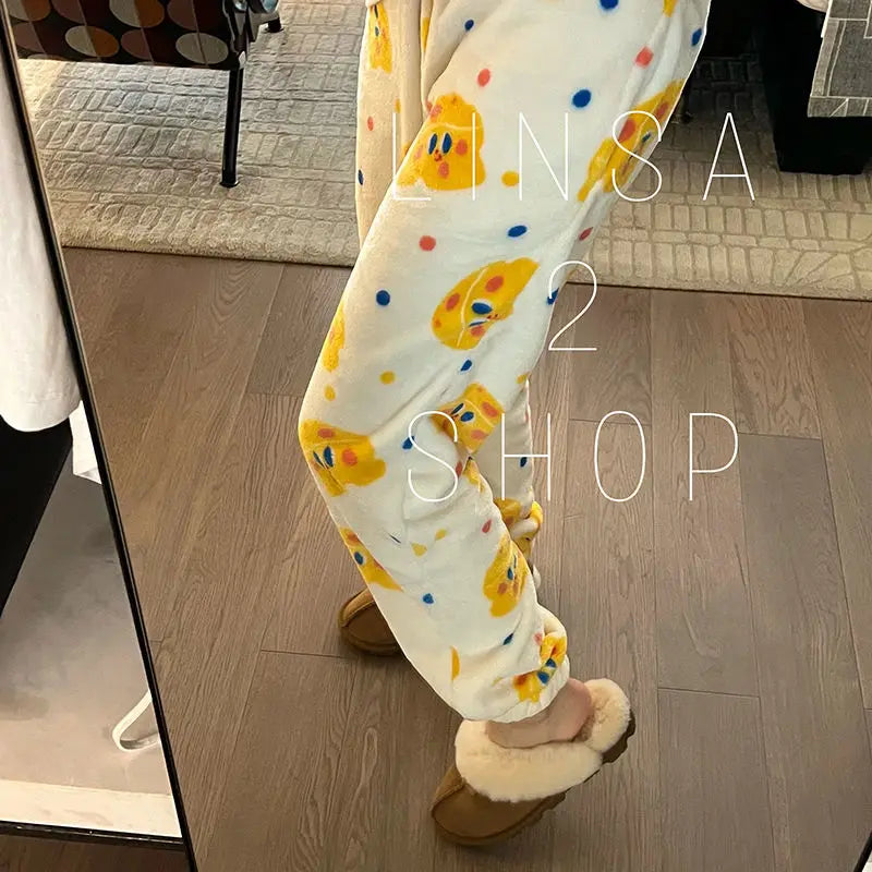 Bear Print Pajama Pants