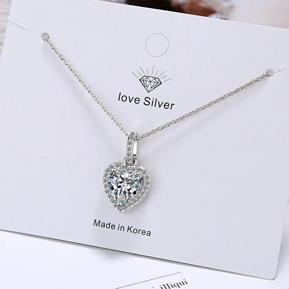 925 Sterling Silver Heart Necklace